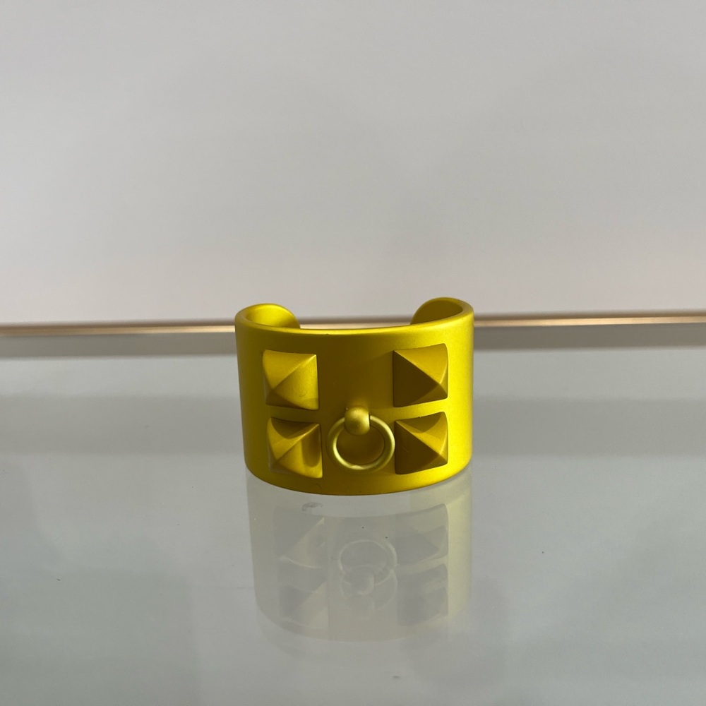Hermès Yellow Cuff Bracelet